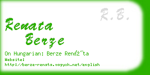 renata berze business card